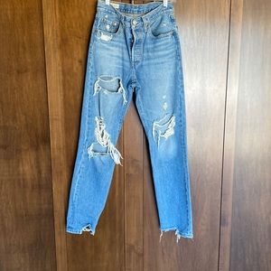 Levi’s 501 Distressed Jeans
